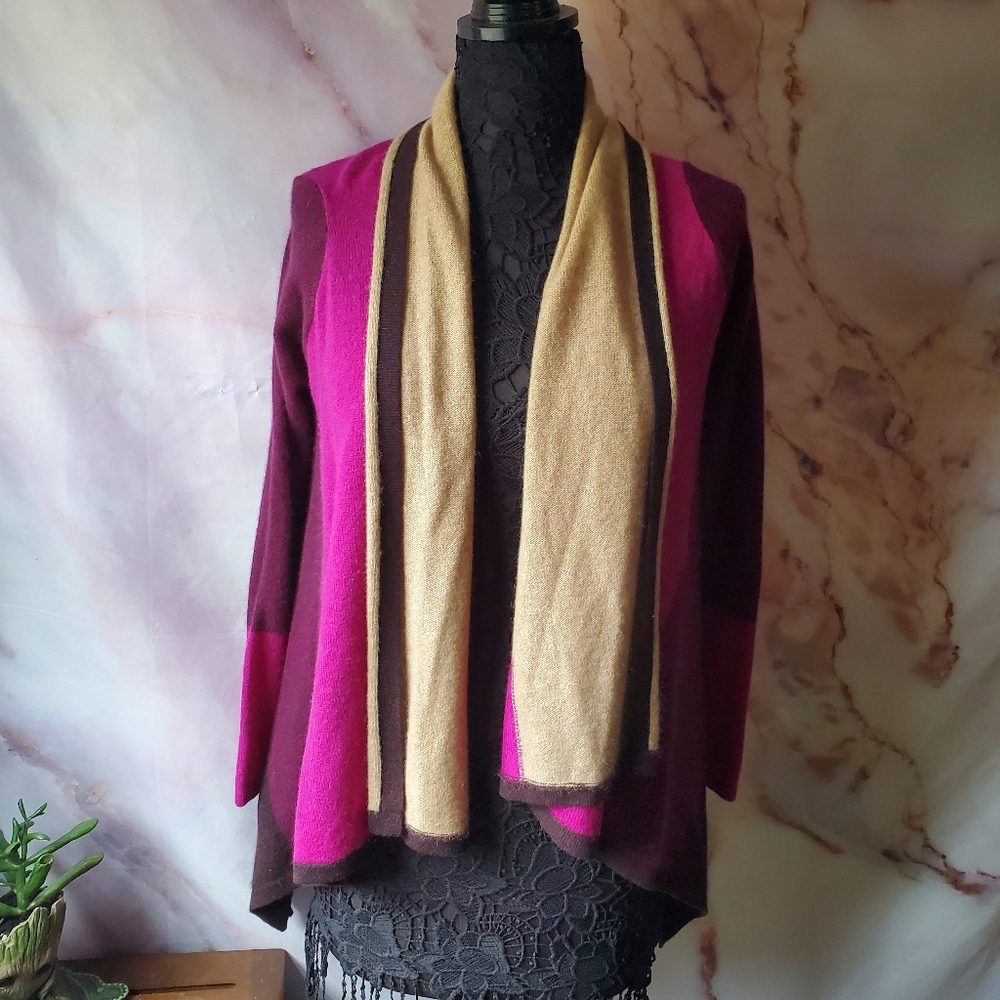 Cashmere Charter Club Pink Open Cardigan